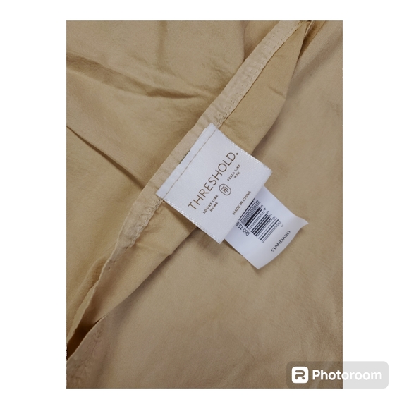 Standard Garment Washed Paisley Stitch Quilt Sham - Picture 4 of 6